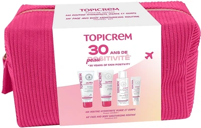 Косметический набор для путешествий - Topicrem (micellar/water/40ml + cr/15ml + sh/gel/75ml + b/milk/75ml) (1271670-138781)