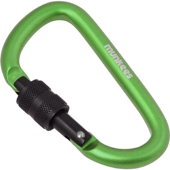Карабін Munkees D with Screw Lock 8 mm x 80 mm grass green (3248-GG)