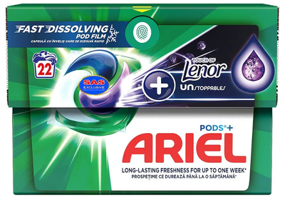 Капсули для прання Ariel All-in-1 Caps Touch of Lenor Unstoppables 22 шт (8001090842299)