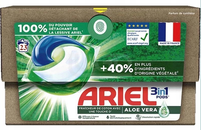 Капсули для прання Ariel 3 in 1 Pods Aloe Vera Універсальні 23 шт (8001090828170)