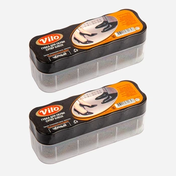 Губка для блиску 2 шт Vilo Чорна (8697422820846)