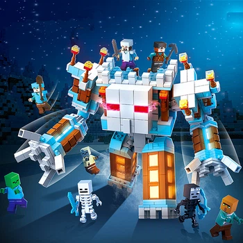 Іграшка Величезний LED конструктор (866 дет) Сніжна Корона - My Wull (Minecraft) для дітей (арт 12558)