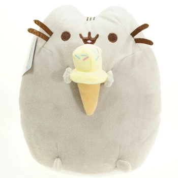 Игрушка Пушин кэт Pusheen cat с мороженным мягкая игрушка для детей (арт 12598)