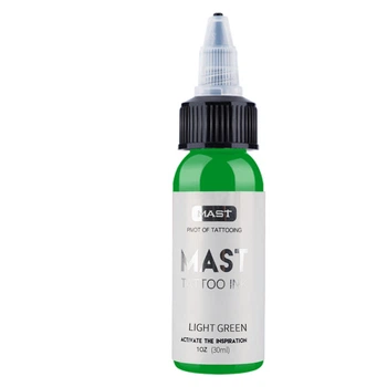 Чорнило для татуювання Mast Tattoo Ink LIGHT GREEN, 30 мл