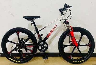 Спортивный магниевый велосипед 24 дюйма Corso «MAGNUM» MN-24255 рама 11д Shimano 21 скорость