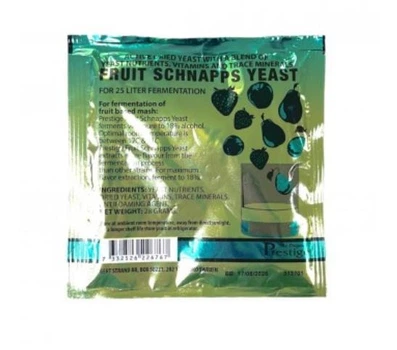Спиртовые дрожжи Prestige Fruit Schnapps для фруктовых браг (СВ 22676)