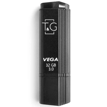 Флеш пам'ять TG 32GB USB3.0 універсальний T&G Vega 121 накопичувач/флешка для зберігання, перенесення та обміну даними Чорний