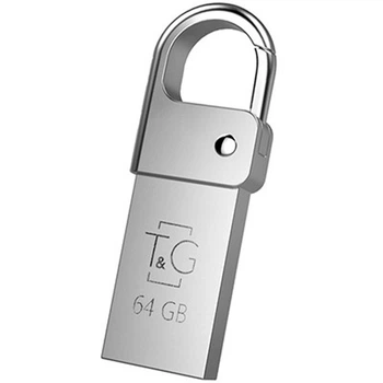 Флеш пам'ять TG 64gb універсальний карабін Flash Drive T&G Metal 027