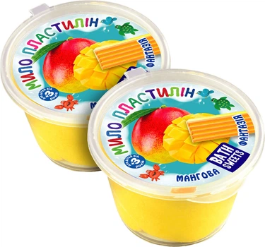Упаковка мила пластиліну Bath Sweets Rainbow Мангова Фантазія 100 г х 2 шт (2000000098879)