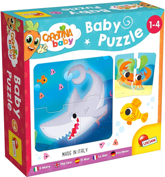 Puzzle Lisciani Carotina Baby Zwierzęta morskie 6 w 1 24 elementy (8008324080069)