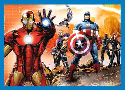 Puzzle Trefl Marvel Avengers Odważni Avengersi 4 w 1 207 elementów (5900511343861)