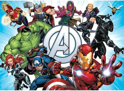 Puzzle dwustronne Lisciani Marvel M-Plus Avengers 2 w 1 60 elementów (8008324099658)