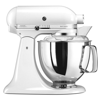 Кухонна машина KitchenAid Artisan 4,8 л 5KSM175PSEWH з відкидним блоком білий