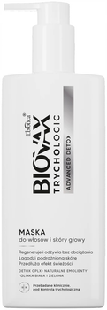 Maska do włosów i skóry głowy Biovax Trychologic Advanced Detox 200 ml (5900116100791)