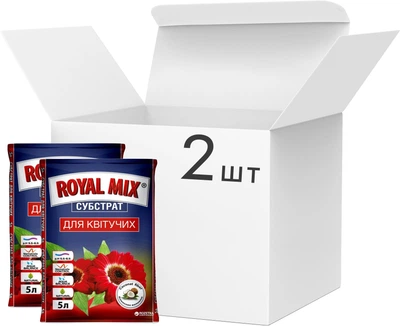Торфяной субстрат Royal Mix для цветущих 5 л 2 шт (2017112462)