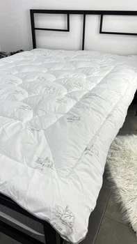 Одеяло полуторное 140х210 IDEIA Super Soft всесезонное искусственный лебединый пух белый