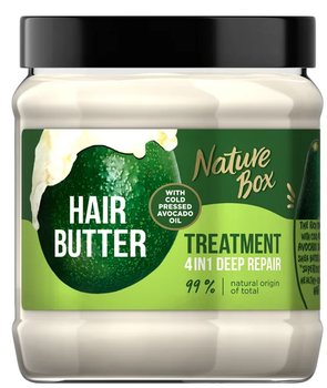 Маска для волосся Nature Box Hair Butter відновлювальна з олією авокадо 4 в 1 300 мл (9000101670806)