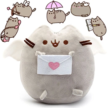 Комплект 2Life Мягкая игрушка Pusheen cat 12х15 см и Набор 5 шт многоразовых наклеек v-12317