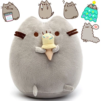 Комплект 2Life Мягкая игрушка Pusheen cat 12х15 см и Набор 5 шт многоразовых наклеек v-12320