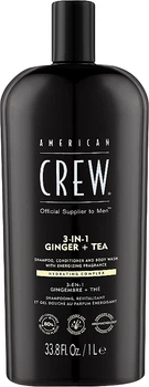 Средство 3 в 1 по уходу за волосами и телом - American Crew Official Supplier To Men 3 In 1 Ginger + Tea Shampoo Conditioner And Body Wash 450ml (1182345-72457890-2)