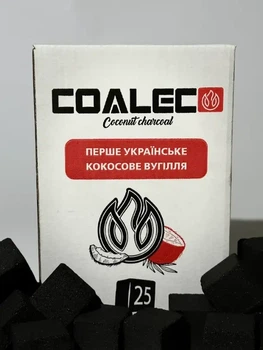 Кокосовый уголь COALECO 1 кг/72 шт - В упаковке (Коалеко)