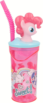 Butelka z słomką My Little Pony Glass 3D figure 360 ml (8412497805662)