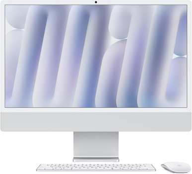 Моноблок Apple iMac 24" М4 4.5К 10‑ядер GPU 256GB Silver (MWUU3UA/A)