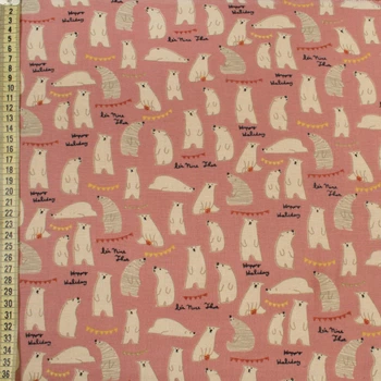 Котон з ворсом фрезовий, бежеві ведмеді, ш.143 (12069.020)