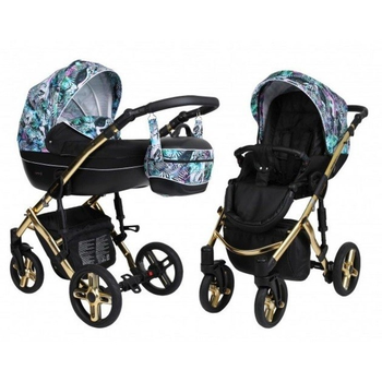 Детская универсальная коляска 2 в 1 Kunert Lavado Premium Class , Safari - Gold frame