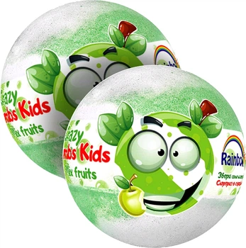 Набор бомбочек для ванны ​Аква Шайн Crazy Bombs Kids Фруктовый микс 2 шт х 100 г (2000000098888)