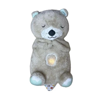 Плюшева іграшка Дихаюча видра 94692 / 17059 (50) "WToys", нічник, підсвічування, дихання, звуки серцебиття, “білий шум”, колискові мелодії, регулювання гучності.
