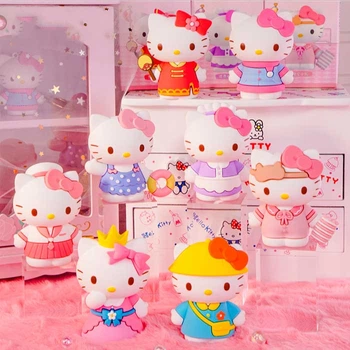 Фигурка случайная Хеллоу Китти Hello Kitty Моя Мелодія Onegai My Melody 8.5см 1шт (26660)