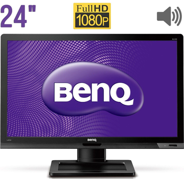 Монитор BenQ BL2400 / 24" (1920x1080) VA / VGA, DVI, DisplayPort / Встроенные колонки 2x 1W / VESA 100x100 б/у