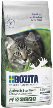 Sucha karma Bozita Active & Sterylized Grain free dla kotów aktywnych i sterylizowanych z jagnięciną 2 kg (7311030313217)