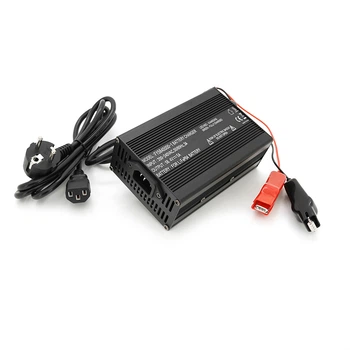 Зарядное устройство для аккумуляторов LiFePo4 48V58.4V 16S 5A с крокодилами 135x90x50mm