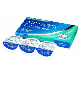 Контактные линзы Alcon AirOptix plus HydraGlyde for Astigmatism на 1 месяц -9/5/ -1.25/90 3 шт.