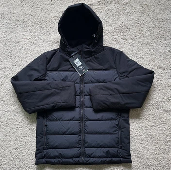 Мужская куртка CMP MAN JACKET ZIP HOOD TWILL Nero 34K0147-U901 52 (XL) серая (11910059)