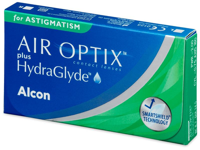 Контактні лінзи Alcon AirOptix plus HydraGlyde for Astigmatism на 1 місяць -9/5/ -1.25/60 3 шт.