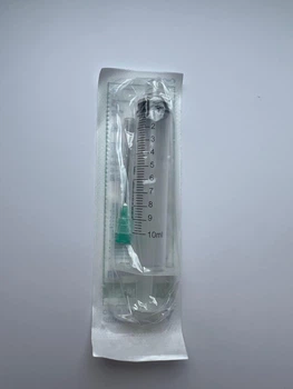 Шприц 3-х компонентний Medicare Luer Lock з голкою, стерильний, 10 мл