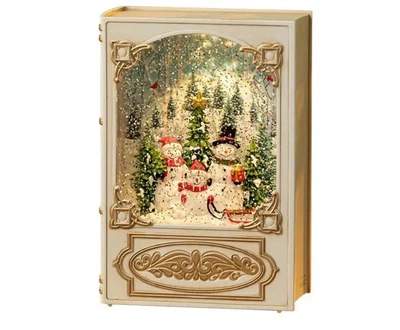 Нічник новорічний музичний Xmas WDL 24023B 3579 "Сніговики"