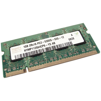 Оперативная память 1 ГБ, DDR2, для ноутбуков, Hynix (667 МГц, 1.8 В, CL6, HYMP112S64CP6-Y5) Б/У