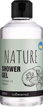 Гель для душу "Мята и огурец" - Bioton Cosmetics Nature 500ml (1114859-1554865-2)