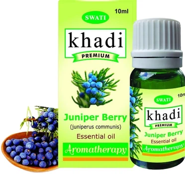 Чистое эфирное масло "Ягода можжевельника" - Khadi Swati Premium Pure 100% Essential Oil Juniper Berry 10ml (1195410-437976953-2)