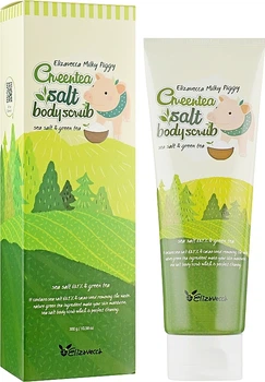 Скраб для тела с экстрактом зеленого чая Elizavecca Milky Piggy Greentea Salt Body Scrub 300g (300ml) (694984-564734827-2)