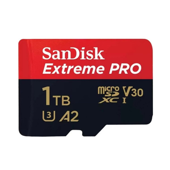 Карта памяти SanDisk Extreme Pro A2 1TB microSDXC UHS-1 U3 class 10 V30 R200MB/s W140MB/s adapter (SDSQXCD-1T00-GN6MA)