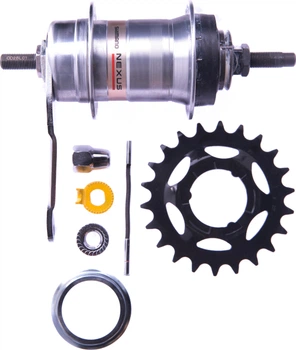 Комплект Shimano NEXUS: Втулка гальм.14Gx36H, SG-3C41, шифтер SL-3S42E (1700) зірка 22Т (04100)