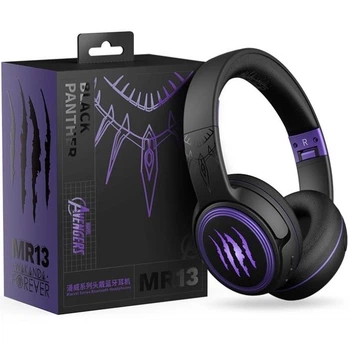 Беспроводные накладные наушники Marvel Black Panther Roar (Черные)