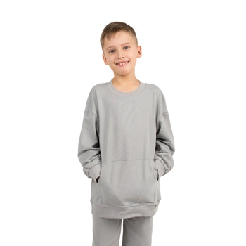 Джемпер дитячий унісекс Trendy Tot 03-01226 сірий 128 см (8 років)