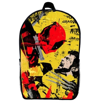 Рюкзак Дедпул и Росомаха детский (Gear bag mini Deadpool 011) черный, 29 х 21 х 9 см