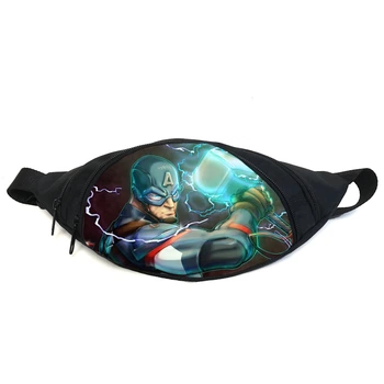Поясная сумка бананка Капитан Америка (GB - Captain America 06) Gear Bag черная
